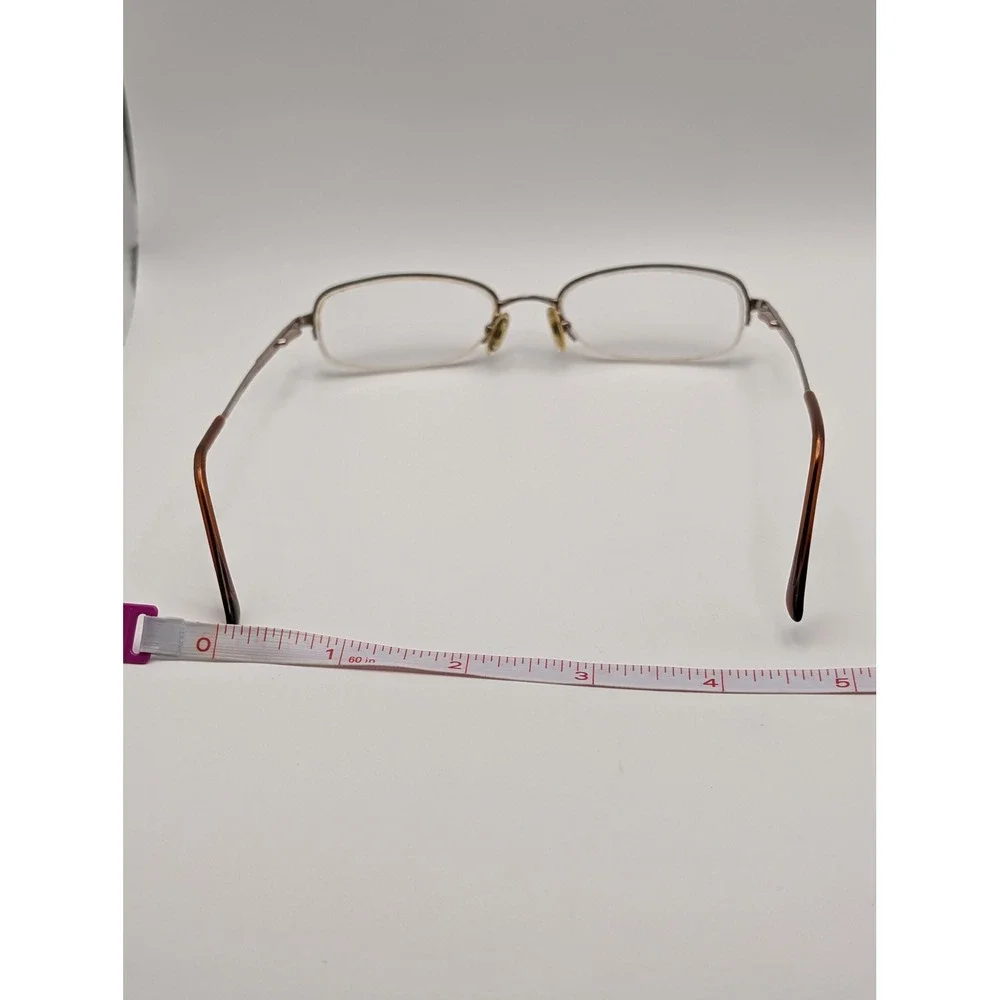 DKNY DY5541-B Eyeglasses Frames Only Rose Gold Half Rim Tortoise Temples 50mm